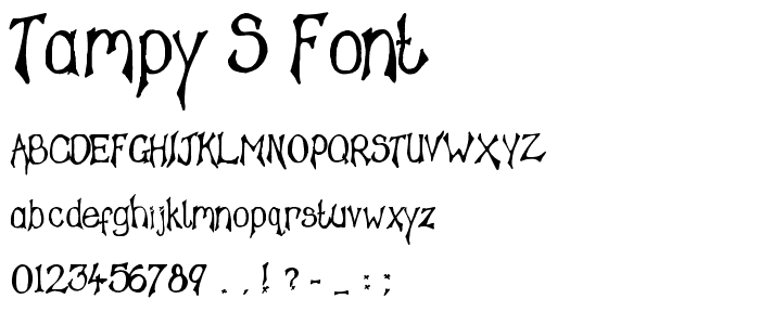 Tampy_s Font police